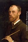 Sir George Clausen Wall Art - Portrait of the Artist